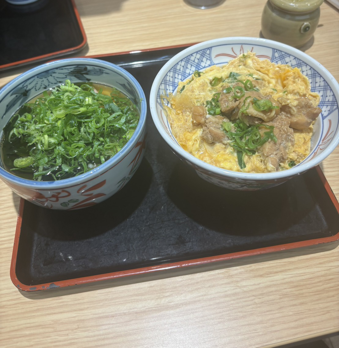 どんどんのうどんと親子丼セット